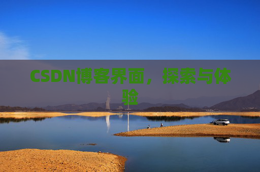 CSDN博客界面，探索与体验